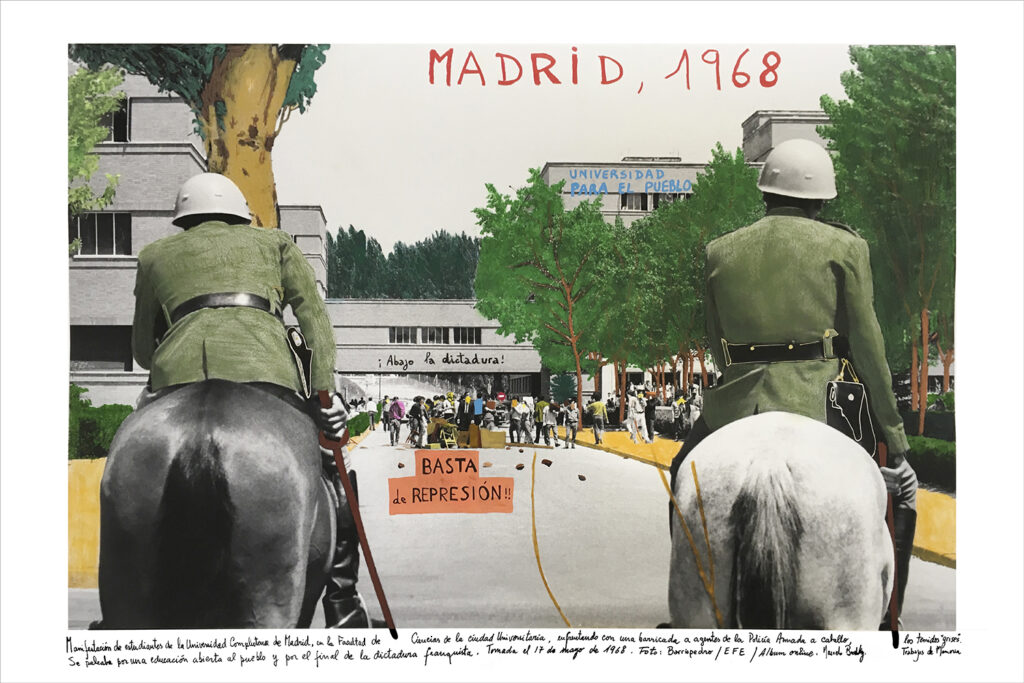 Marcelo Brodsky. Madrid, 1968, 2016. De la serie “Resistencia al Franquismo”. © Marcelo Brodsky. Cortesía Galería Freijo