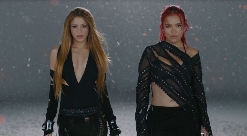 Fuente imagen: Shakira y Karol G juntas en el video de su nueva canción (Video oficial TQG)