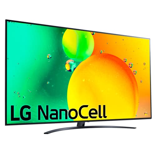 LG Televisor 86NANO766QA - Smart TV webOS22 86 pulgadas (217 cm) 4K Nanocell, Procesador Inteligente de Gran Potencia 4K a7 Gen 5 con IA, compatible con formatos HDR 10, H y HGiG