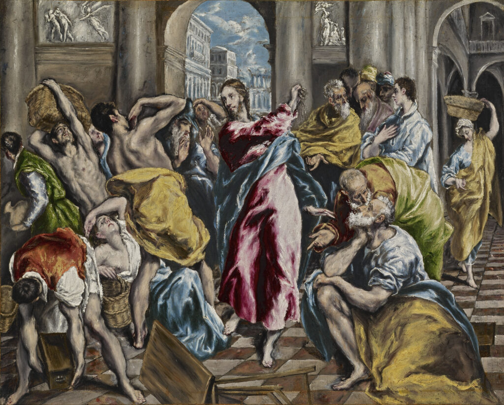 El Greco. La expulsión de los mercaderes del templo, hacia 1600. The Frick Collection