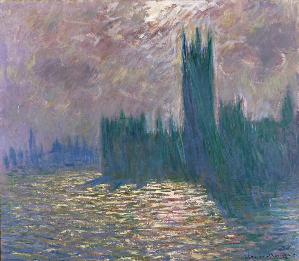 Claude Monet. Londres, el Parlamento, reflejos en el Támesis , 1905. París, Musée Marmottan Monet, legado Michel Monet, 1966. © Musée Marmottan Monet, Paris