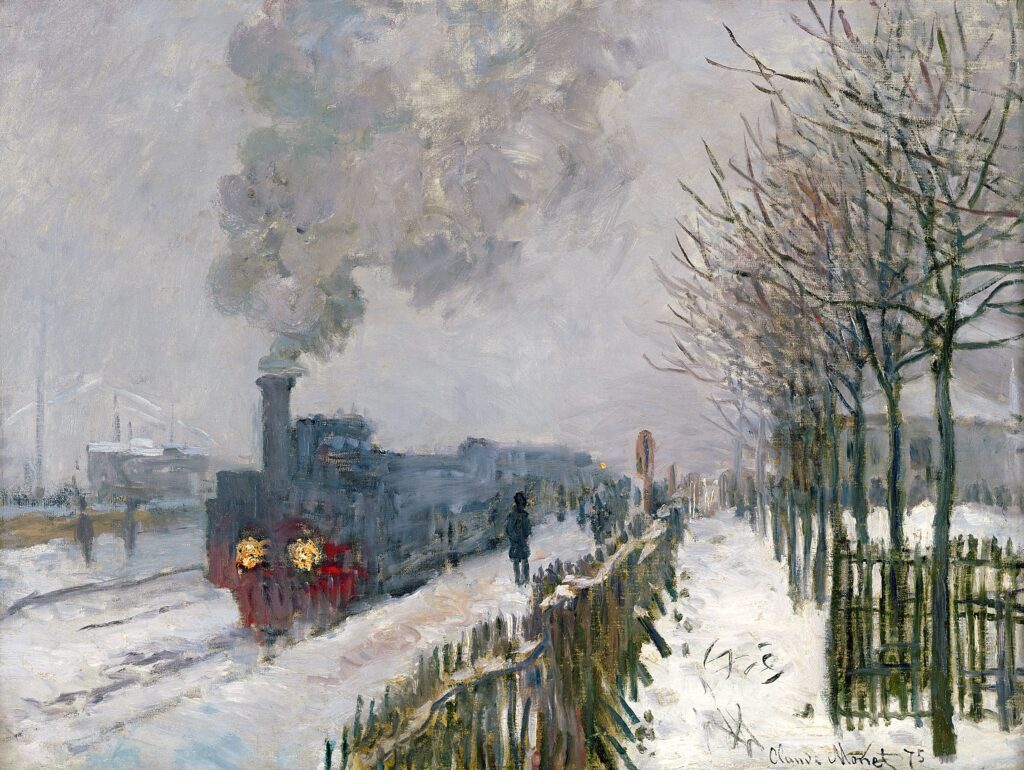 Claude Monet. El tren en la nieve. La locomotora , 1875. París, Musée Marmottan Monet, donación Eugène y Victorine Donop de Monchy, 1940. © Musée Marmottan Monet, Paris