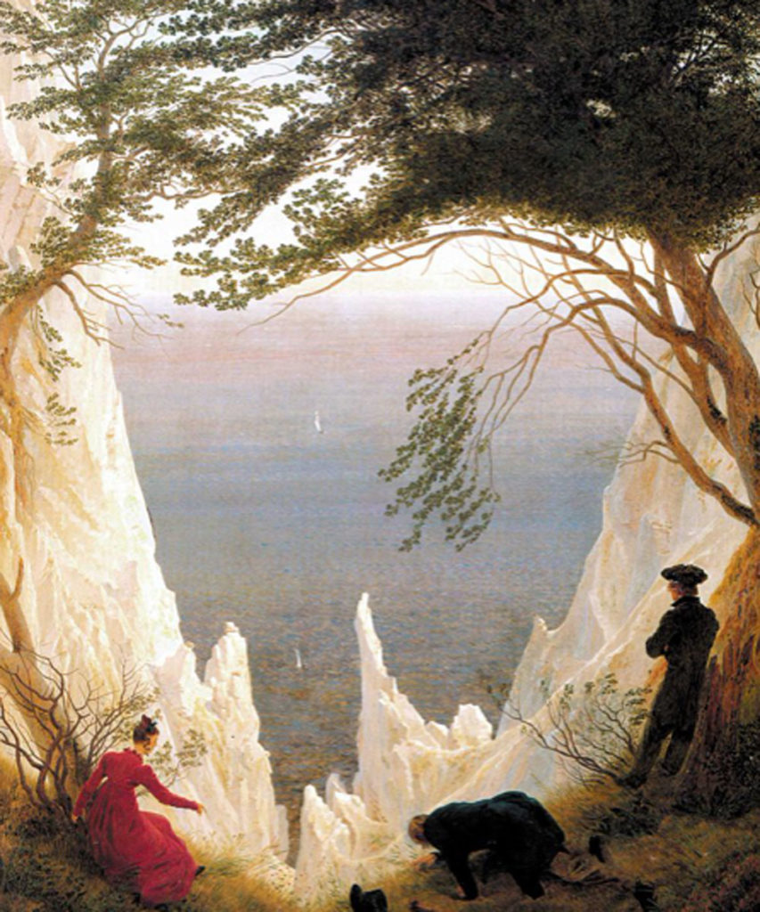 Friedrich. Rocas cretáceas en Rügen, 1818. Fundación Oskar Reinhart, Winterthur