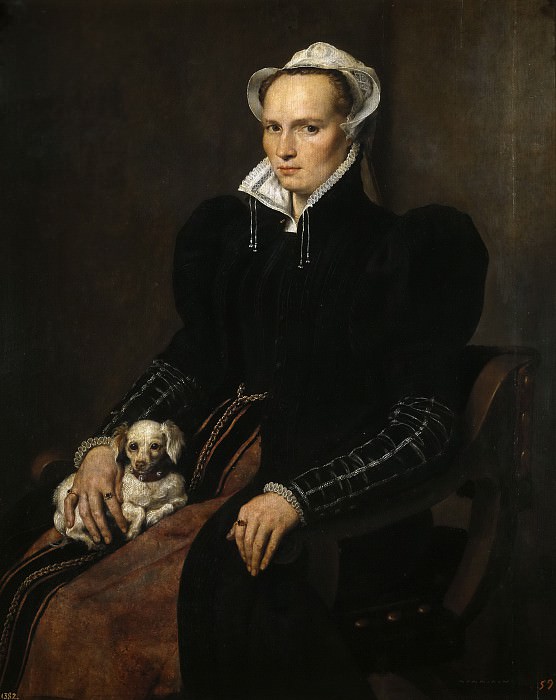 Antonio Moro. Retrato de mujer sentada, 1560-1565. Museo Nacional del Prado