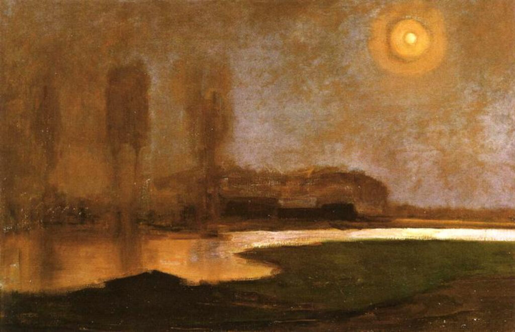 Mondrian. Noche de verano, 1906-1907. Haags Gemeentemuseum, La Haya