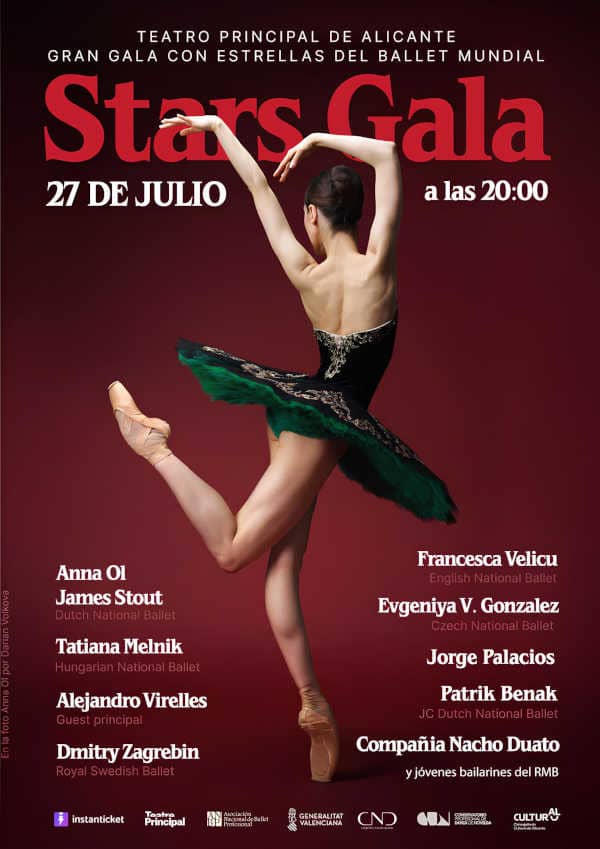 STARS GALA 2024: La noche más esperada del año llega al Teatro Principal de Alicante con estrellas mundiales del ballet | Danza Ballet