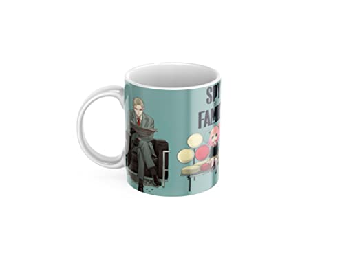 newseny Taza Spy x Family Anime | Taza Anya Spy x Family (Taza Ceramica 320 ml) (Sentada)