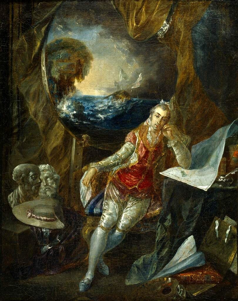 Luis Paret y Alcázar. Autorretrato en el estudio, 1775-1778. Museo Nacional del Prado 