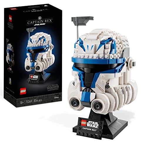 LEGO 75349 Star Wars Casco del Capitán Rex, Maqueta para Construir para Adultos, Película Las Guerras Clon, Edición Coleccionable 2023, Decoración para Casa