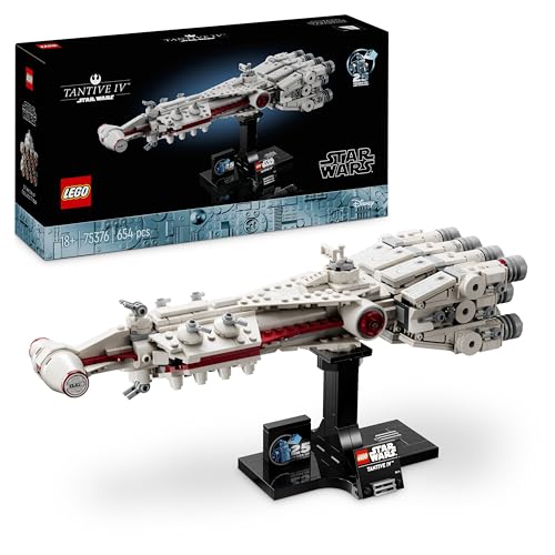 LEGO Star Wars: Una Nueva Esperanza Tantive IV Maqueta de Nave Estelar Coleccionable, Construcción Creativa para Adultos, Vehículo Emblemático, Regalo para Hombres, Mujeres y Fans 75376