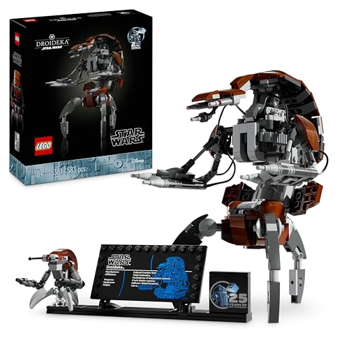 Lego Star Wars Droideka Figura de Droide Destructor, Maqueta Coleccionable de Construcción para Adultos, Decoración del Hogar y Oficina, Regalo para Hombres, Mujeres y Fans Coleccionistas 75381