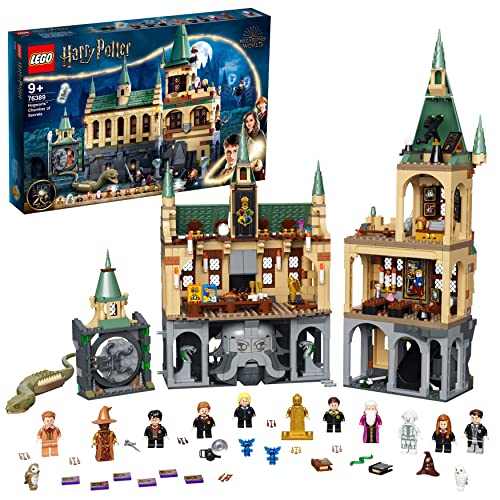 LEGO Harry Potter Castillo Hogwarts: Cámara Secreta, Set 20 Aniversario con Minifigura Dorada de Voldemort y Otros Personajes, Regalos para Niños y Niñas de 9 Años o Más 76389