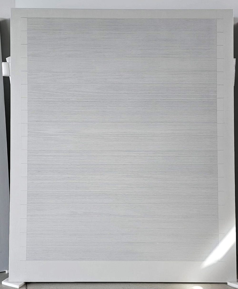 Soledad Sevilla. Horizonte blanco vertical, 2024