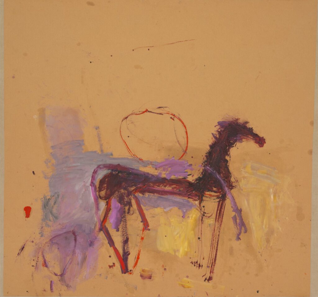 Martha Jungwirth. Bucéfalo, 2021. Nicoletta Fiorucci Collection. Fotografía: Lisa Rastl