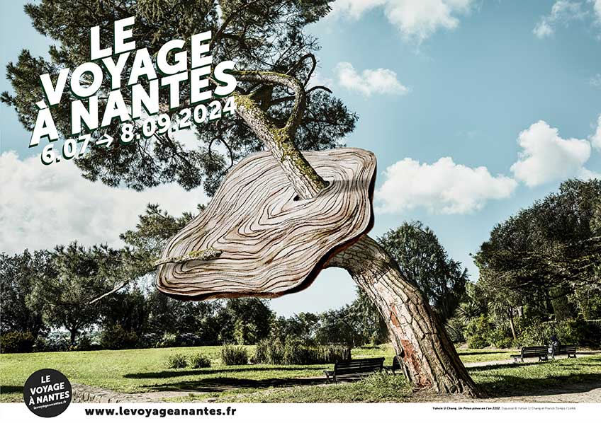 Le Voyage à Nantes 2024, Yuhsin U Chang. Un Pinus pinea en l’an 2252 © Yuhsin U Chang – F. Tomps 