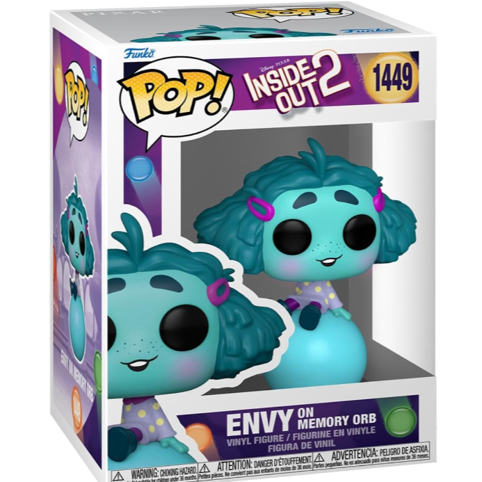 Funko Pop! Disney: Inside out 2 - Envy 2 - Figura de Vinilo Coleccionable - Idea de Regalo- Mercancia Oficial - Juguetes para Niños y Adultos - Movies Fans - Muñeco para Coleccionistas y Exposición
