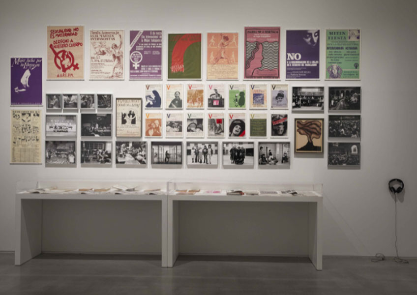 Vista de la exposición "Poéticas de la democracia. Imágenes y contraimágenes de la Transición" en el Museo Reina Sofía. Fotografía: Joaquín Cortés/Román Lores