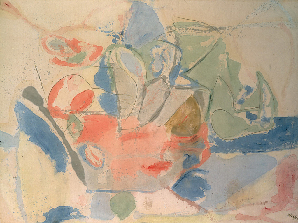 Helen Frankenthaler. Montañas y mar, 1952. Colección de la artista