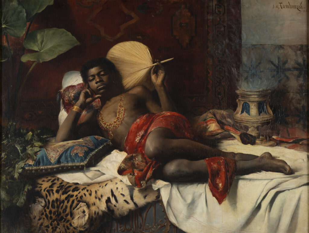 Josep Maria Tamburini. Joven en un interior, 1882. Museu Nacional d´Art de Catalunya