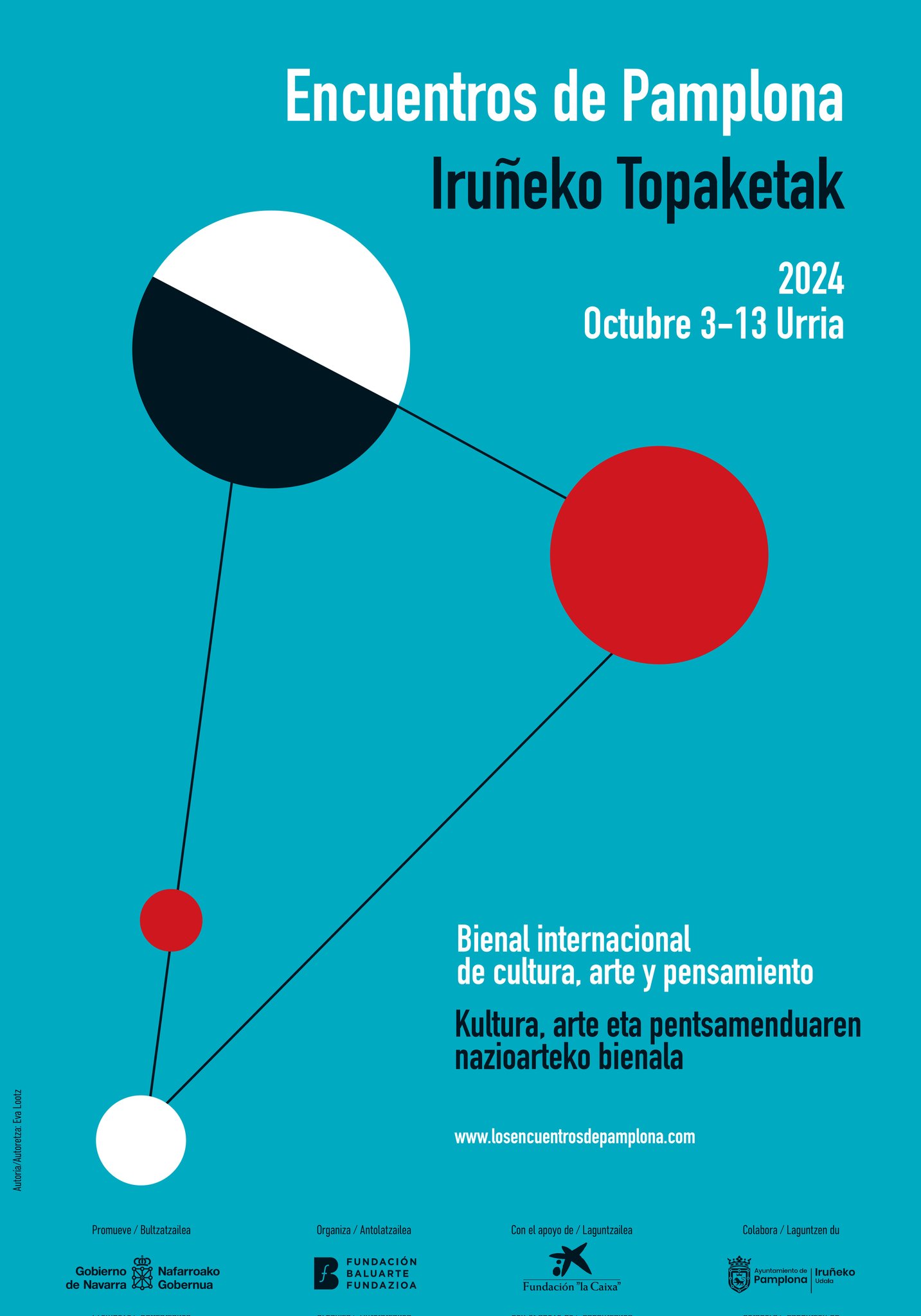 Eva Lootz. Cartel de los Encuentros de Pamplona 2024