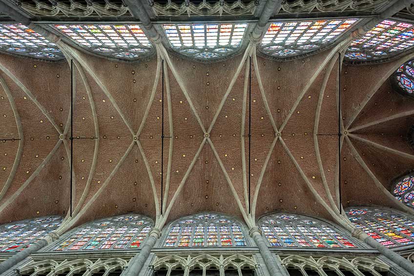 Bóveda de la Catedral de San Bavón, Gante. Foto: Andrés Valentín-Gamazo