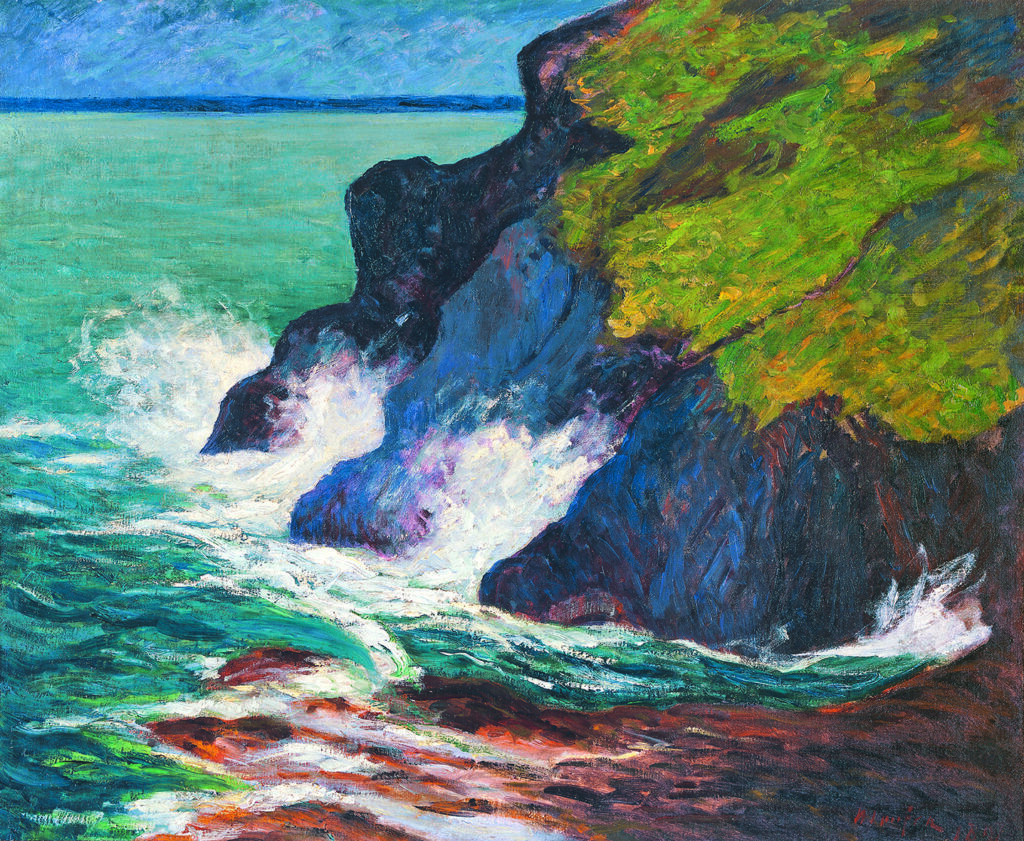 Maxime Maufra. Les Trois Falaises, Saint-Jean-du-Doigt, 1894. Musée des Beaux-Arts, Quimper