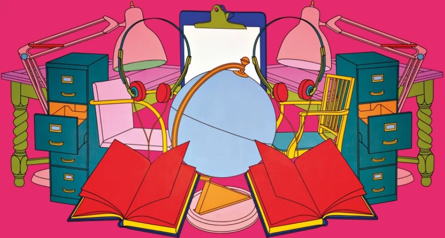 Michael Craig-Martin. Common History: Conference, 1999. Cortesía Gagosian