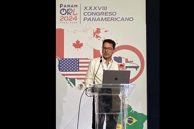 Dr. Froilán Páez dictó conferencia magistral en Congreso Panamericano de Otorrinolaringología Punta Cana 2024 - FOTO
