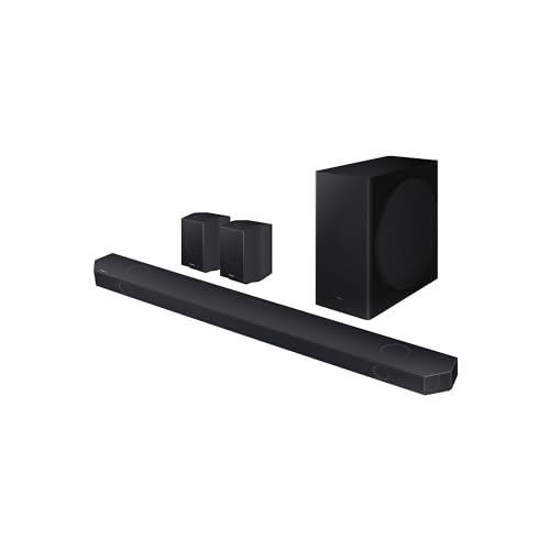 SAMSUNG Barra de Sonido HW-Q930D/ZF 2024 - Dolby Atmos inalámbrico, Q-Symphony, 9.1.4 Canales, SpaceFit Sound Pro y Compatible con asistentes de Voz