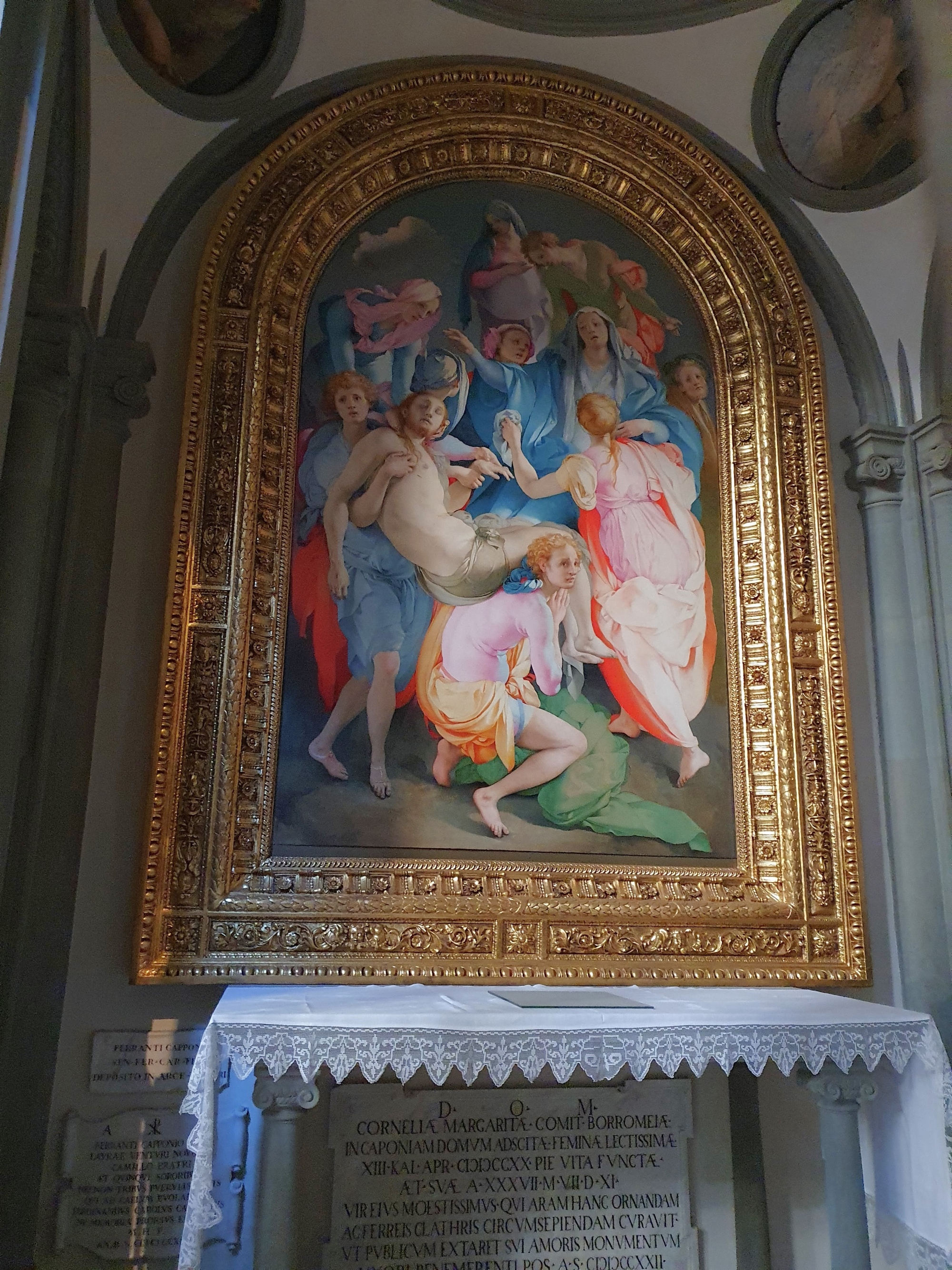 Jacopo Pontormo. La deposición de Cristo, 1528. Iglesia de Santa Felicitas, Florencia