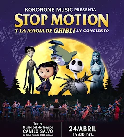 Kokorone Music presenta concierto que fusiona stop motion y universo Ghibli en el Teatro Municipal de Temuco