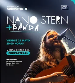 Nano Stern llega por primera vez al Teatro CA660 de Fundación CorpArtes