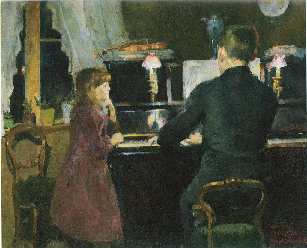 Harriet Backer. Hermano mayor tocando, 1890. Museo de Bellas Artes de Gotemburgo