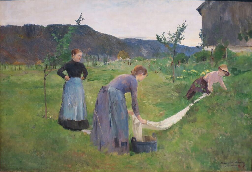Harriet Backer. Blanqueamiento, 1886-1887. Musée d´ Orsay, París
