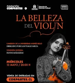 Fundación CorpArtes y Extensión Cultural UNAB presentan concierto “La belleza del violín”