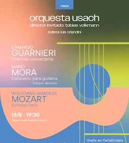 Orquesta Usach anuncia un nuevo concierto con Tobias Volkmann