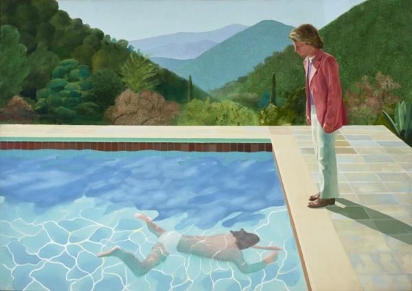 David Hockney. Portrait of an Artist (Pool with Two Figures), 1972. Art Gallery of New South Wales 