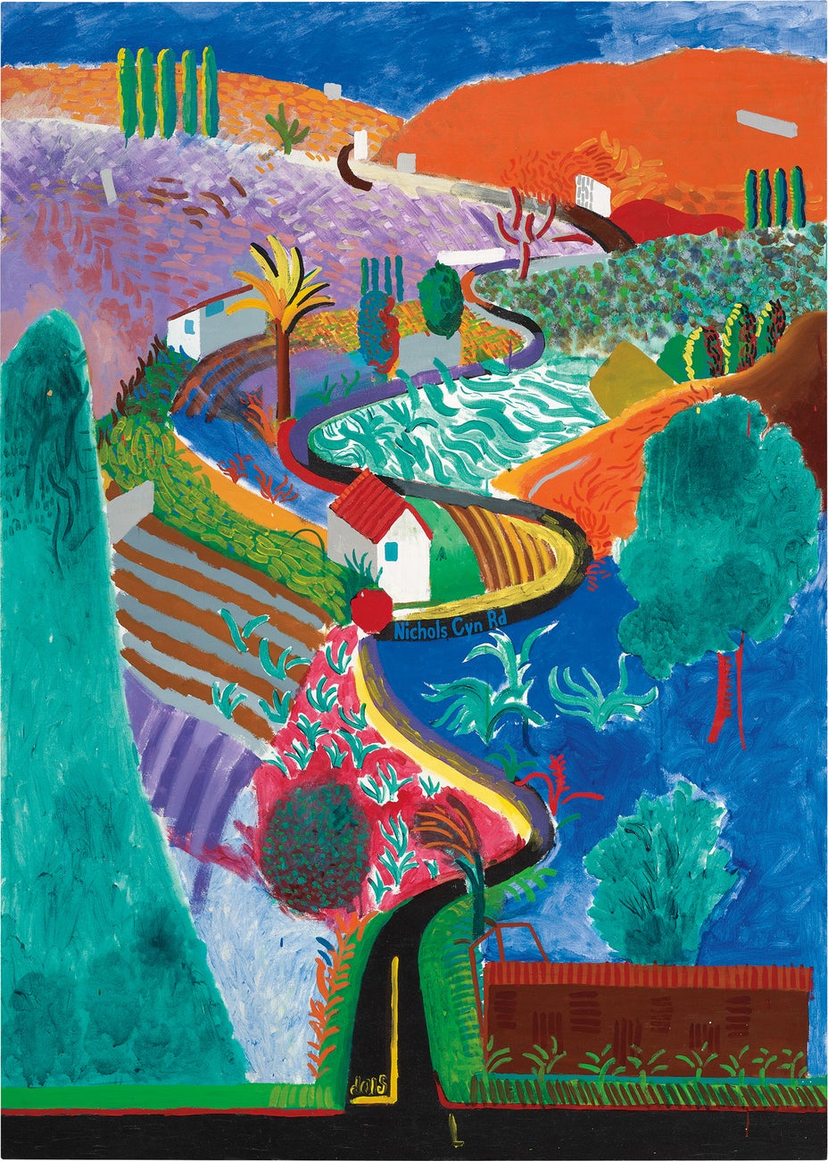 David Hockney. Nichols Canyon, 1980. Colección privada
