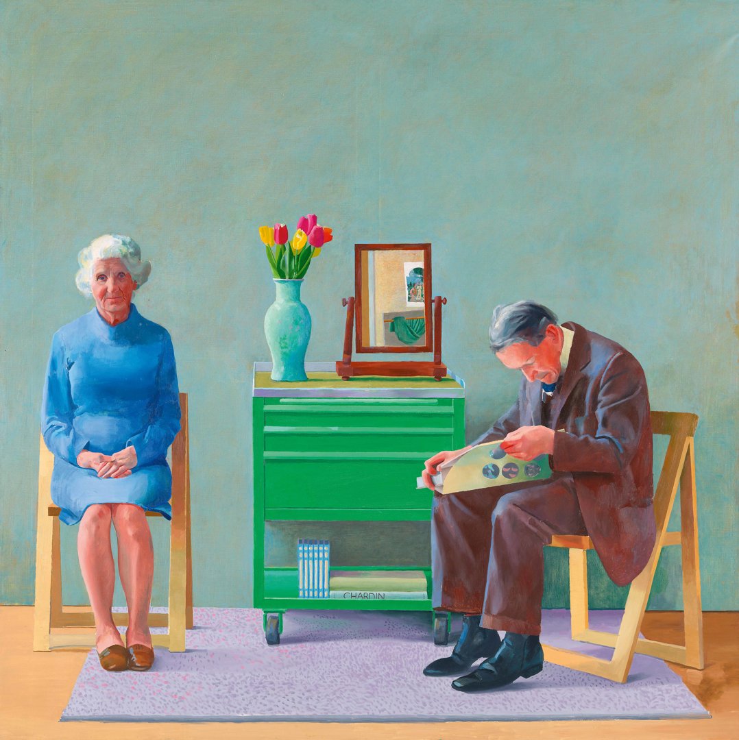 David Hockney. Mis padres, 1977. Tate Gallery