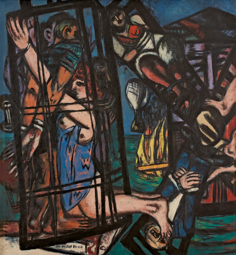 Max Beckmann. Globo con molino, 1947. Portland Art Museum