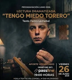 Con lectura dramatizada de “Tengo Miedo Torero” se conmemora el Día Internacional del Orgullo Gay en Sala Teatro IPA.