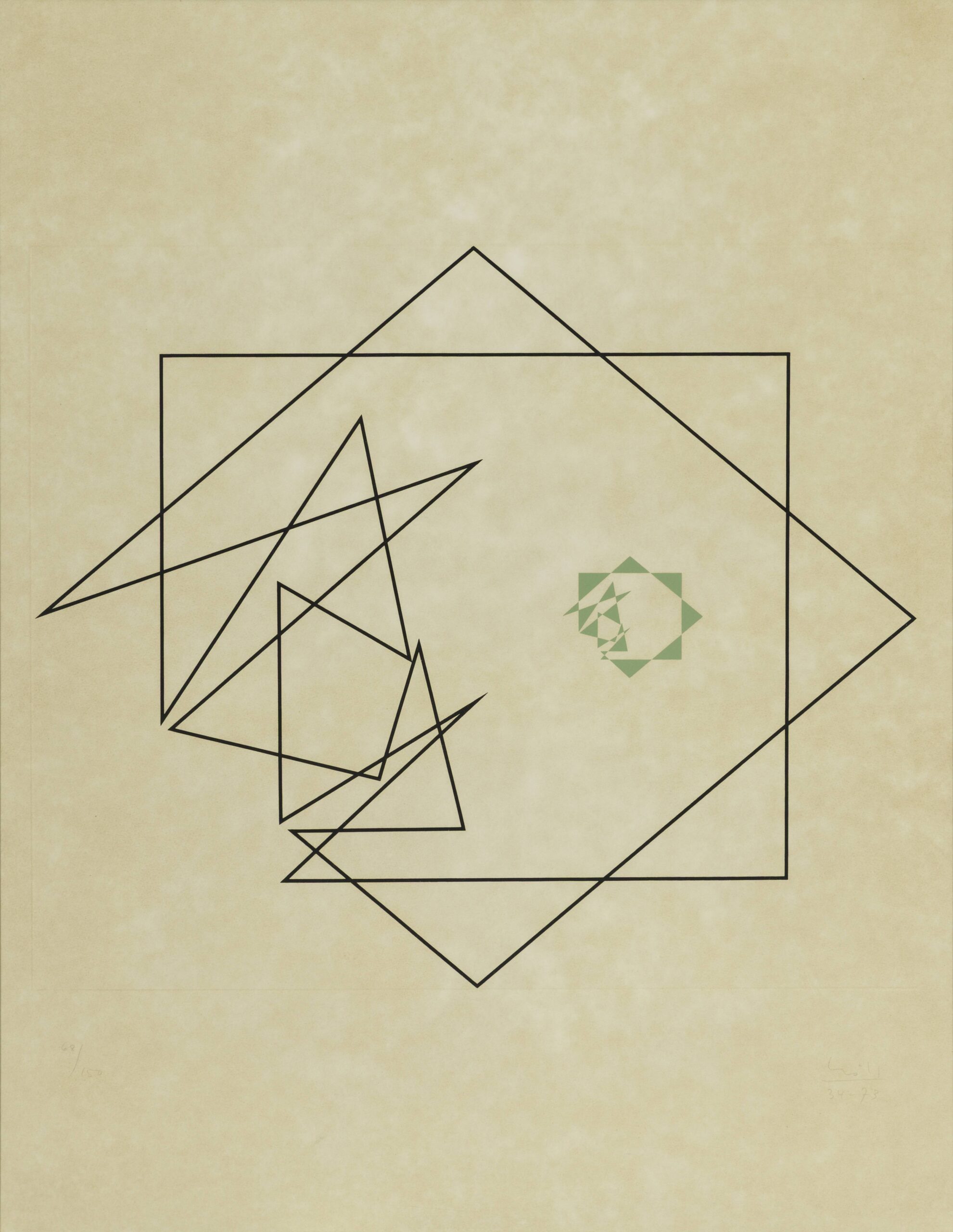 Max Bill. Construction en deux parties, 1934. Edición 1973