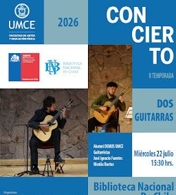 Biblioteca Nacional invita a un concierto en la Sala Ercilla