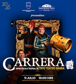 “Carrera” de Tryo Teatro Banda llega este sábado al Teatro Municipal de Temuco con teatro, música y humor