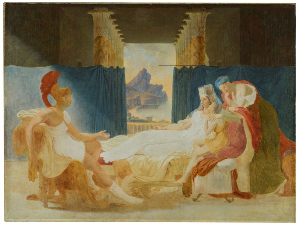Pierre Guerín. Eneas narrando a Dido las desgracias de Troya, hacia 1815. Museo Nacional del Prado