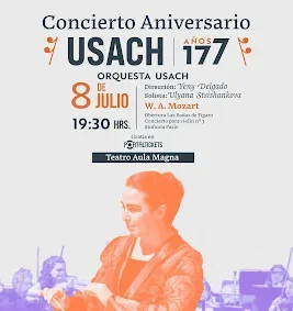 La Usach celebra su aniversario 177 con un concierto dedicado al repertorio más luminoso de Wolfgang Amadeus Mozart