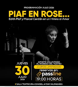 Obra sobre la cantante francesa Edith Piaf se presenta en la sala teatro IPA