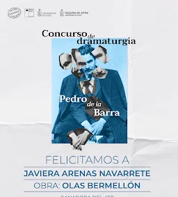 “Olas Bermellón” gana el 4º Concurso de Dramaturgia Pedro de la Barra del Teatro Nacional Chileno