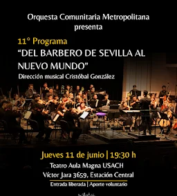 Orquesta Comunitaria Metropolitana se suma a la temporada de conciertos de la Usach