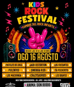Se realizará el primer concierto de rock familiar en Chile